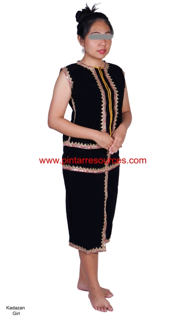 Sabah Kadazan Dusun Woman Traditional Dress Costume